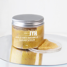 Gold 210g 24K, das Zustimmung Sugar Body Scrub Soem-Hautpflegeprodukt-GMPC Exfoliating ist