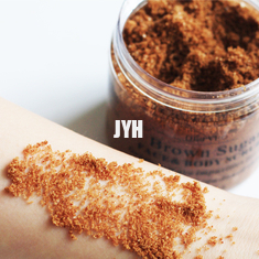 Kosmetik natürliches Exfoliating weiß werdenes organisches Brown Sugar Salt Body Scrubs ODM Bodycare