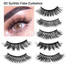 Dreidimensionales starkes Nachahmungs-Mink False Eyelashes Stage Show-Braut-Make-up 6D 20mm