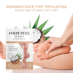 Unscented-Kokosnuss-Fuß-Masken-Fußpflege stellte Exfoliating und das Befeuchten ein