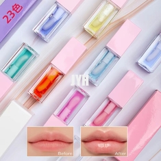 Benutzerdefinierte einzigartige Form natürliches Fruchtlippenöl Glanz Private Label Lippenöl 5G