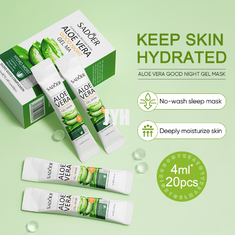 Schönheits-Gesichtsmasken-Blatt-koreanische weiß werdene befeuchtende Aloe Vera Skin Care Mask