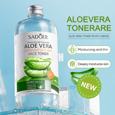500 ml natürlicher Aloe Vera Gel Toner Essence Gesichtspflege Haut Toner