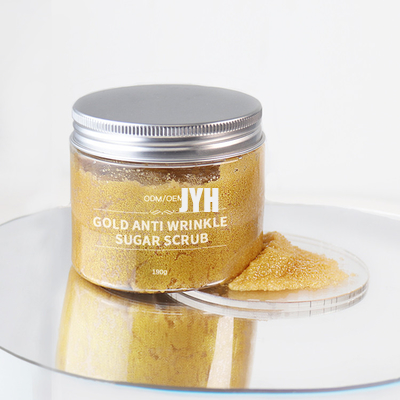Gold 210g 24K, das Zustimmung Sugar Body Scrub Soem-Hautpflegeprodukt-GMPC Exfoliating ist