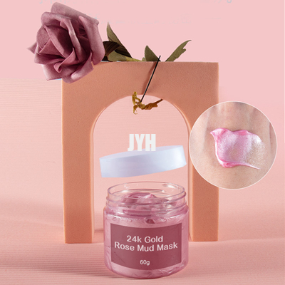 Verringern Sie Gold Rose Mud Cream Falten-Gesichts-Clay Masks 24K