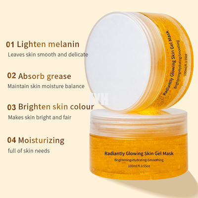 leuchtend Haut-Gel-Maske der Gelbwurz-100ml glühende mit Tranexamic saurem Glutathion