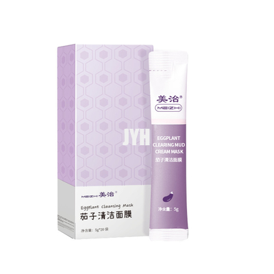 Purpurrote Aubergine, die Clay Mask 5ml/Streifen 300g/Glas reinigt