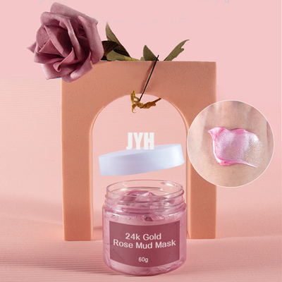 Erhellende Gold-Rose Mud Masks GMPC des Rosa-24K Haut-Gesichtsmaske ölige