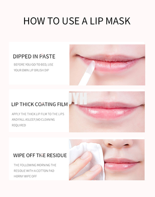 Schlafenlippenmasken-Hydratisierungsexfoliating Lippenlinien Behandlung des strengen Vegetariers
