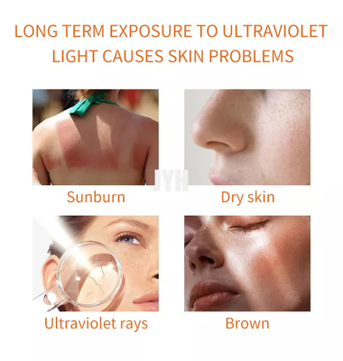 Wasserdichter Lichtschutz Spf50+ Sunblock/Pa+++-Körper-Weiß werden