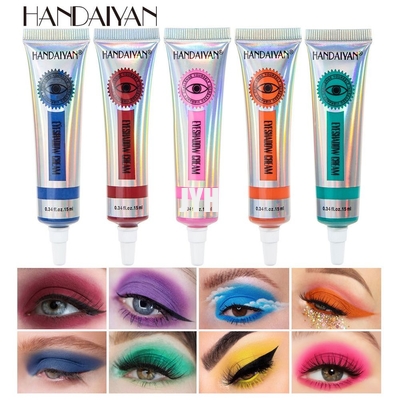 Metallic Face Makeup Cosmetics 12 Farben Wasserdichter Makeup Lidschatten