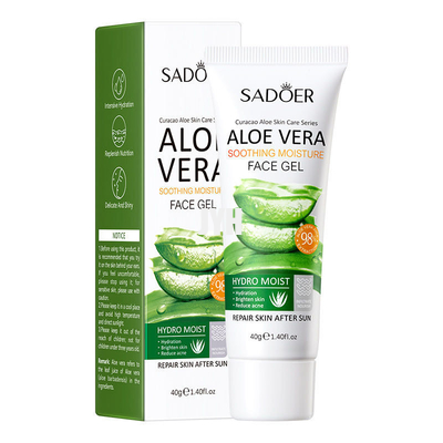 40g organische Aloe Vera Gel Deeply Hydrating Skin, die nach Sun-Hautpflege ernährt