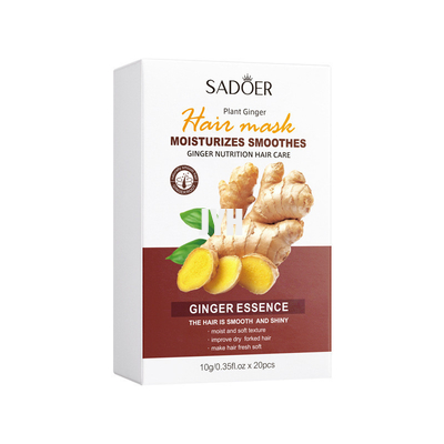 Kosmetik Ginger Extract Nutrition Hair Care 10g Bodycare feuchte und weiche Beschaffenheit verbessern trockene gegabelte Haar-Maske