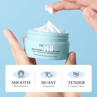 Feuchtigkeitscreme-Gesichtsbehandlungs-die Creme der Hyaluronsäure-60g, die alternde Antifalte erhellt, entfernen dünne Linien verringern