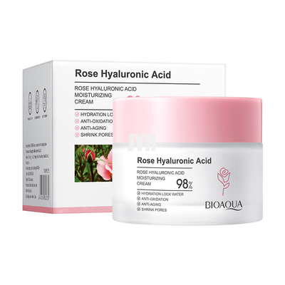 Erhellende Sahnehaut Rose Hyaluronic Acid Moisturizer Facials, die Creme 50g festzieht