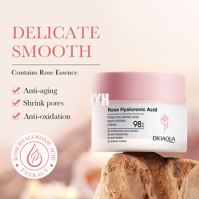 Erhellende Sahnehaut Rose Hyaluronic Acid Moisturizer Facials, die Creme 50g festzieht