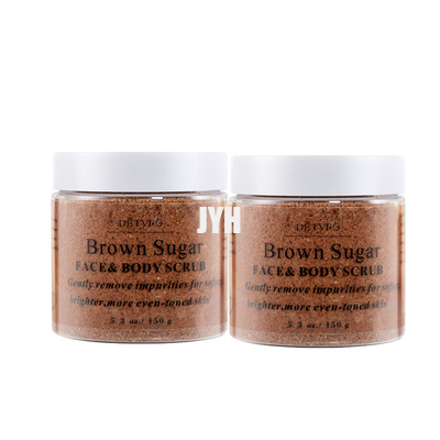 Kosmetik natürliches Exfoliating weiß werdenes organisches Brown Sugar Salt Body Scrubs ODM Bodycare