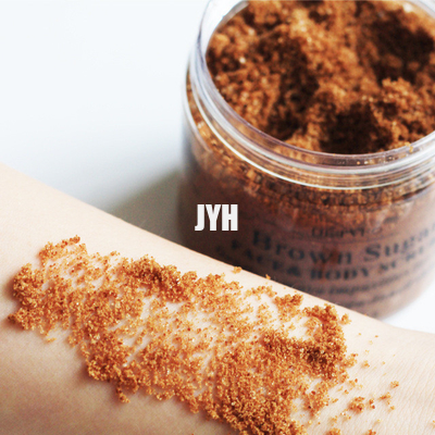 Kosmetik natürliches Exfoliating weiß werdenes organisches Brown Sugar Salt Body Scrubs ODM Bodycare
