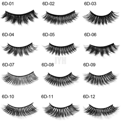 Dreidimensionales starkes Nachahmungs-Mink False Eyelashes Stage Show-Braut-Make-up 6D 20mm