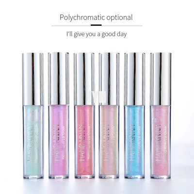 Augen-Glühen-glänzendes Lipgloss des Gesichts-3ml stellte 6 ein, die Farbe wasserdichte langlebige Make-upausrüstung schimmern