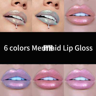 Augen-Glühen-glänzendes Lipgloss des Gesichts-3ml stellte 6 ein, die Farbe wasserdichte langlebige Make-upausrüstung schimmern