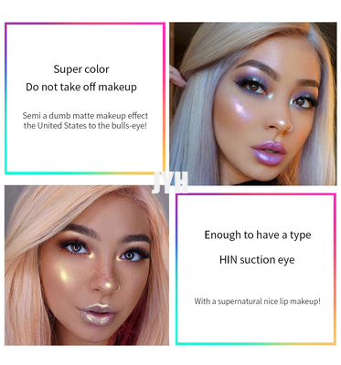 Augen-Glühen-glänzendes Lipgloss des Gesichts-3ml stellte 6 ein, die Farbe wasserdichte langlebige Make-upausrüstung schimmern