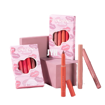Drehender beständiger hydratisierender nackter samtartiger Gefühl-Lippenstift Sharpenable Matte Lip Liner Crayon Smudge