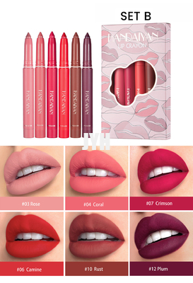 Drehender beständiger hydratisierender nackter samtartiger Gefühl-Lippenstift Sharpenable Matte Lip Liner Crayon Smudge