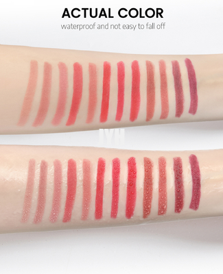 Drehender beständiger hydratisierender nackter samtartiger Gefühl-Lippenstift Sharpenable Matte Lip Liner Crayon Smudge