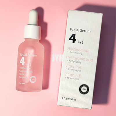 4 in 1 stellen Sie Vitamin C des Serum-30% mit dem ha-Nikotinamid-Anti-Altern gegenüber, das Haut-Serum weiß werden hydratisiert