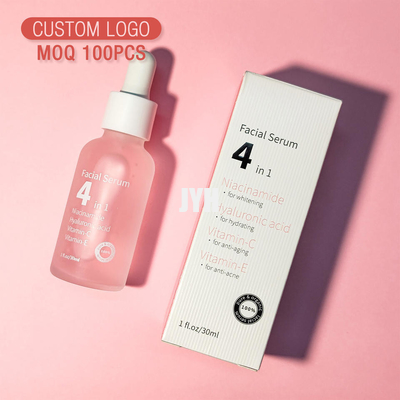 4 in 1 stellen Sie Vitamin C des Serum-30% mit dem ha-Nikotinamid-Anti-Altern gegenüber, das Haut-Serum weiß werden hydratisiert