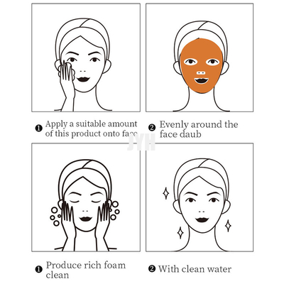 Abkühlende schwarzer Kopf-tiefe Reinigung Oxy-Blasen-Gesichts-Clay Mask Acne Treatment Removes