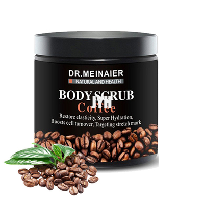 Natürlicher Kaffee GMPC scheuern Exfoliating Salz des Toten Meers scheuern Akne-Abbau