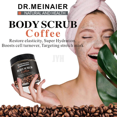 Natürlicher Kaffee GMPC scheuern Exfoliating Salz des Toten Meers scheuern Akne-Abbau