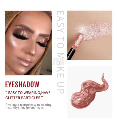 Wasserdichte leuchtende Augen-Make-uplidschatten-Eigenmarke 10 Farben