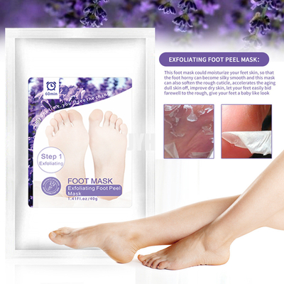 Lavendel-Fuß-Maske Soems explosive Exfoliating eingestellt für tote Haut-Schwielen 40ml