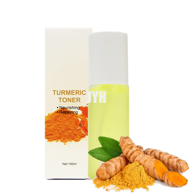 100 ml Gesichts-Make-up-Hautpflege-Toner, feuchtigkeitsspendender, aufhellender Kurkuma-Toner