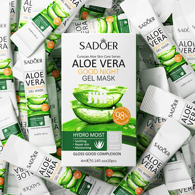 Schönheits-Gesichtsmasken-Blatt-koreanische weiß werdene befeuchtende Aloe Vera Skin Care Mask
