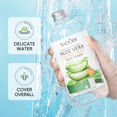 500 ml natürlicher Aloe Vera Gel Toner Essence Gesichtspflege Haut Toner