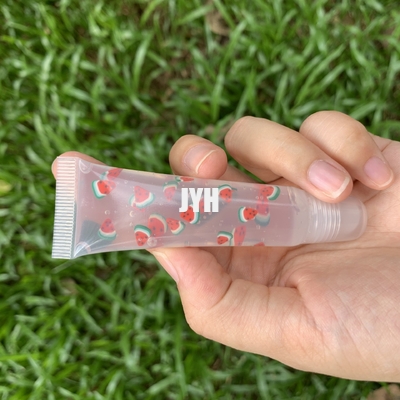Private Label Glanz Lippenöl-Squeeze Tubes Plumping Frucht Duft Geschmack