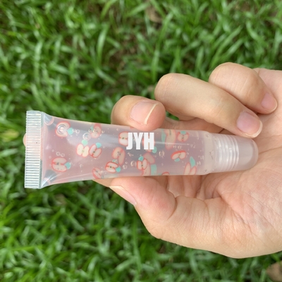 Private Label Glanz Lippenöl-Squeeze Tubes Plumping Frucht Duft Geschmack