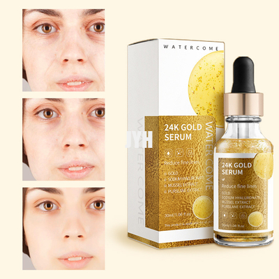 Argan Anti-Aging 24k Gold Haut aufhellen Serum für das Gesicht 30 ml